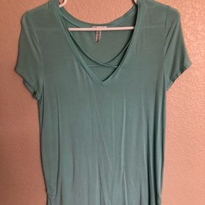 PINK Super Soft Cross Front T-Shirt